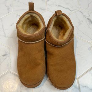 L.L. Bean Women's Wicked Good Slippers, Ankle Boots, Size 9, Brown *Never Worn*